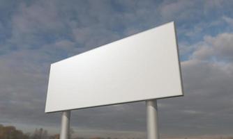 Billboard Sign 3D Rendered Illustration photo