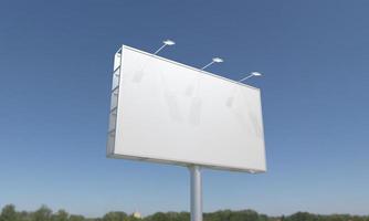 Billboard Sign 3D Rendered Illustration photo