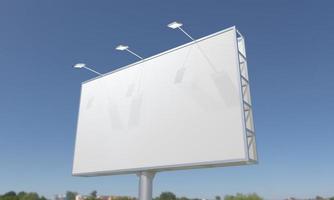 Billboard Sign 3D Rendered Illustration photo