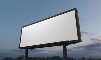 Billboard Sign 3D Rendered Illustration photo