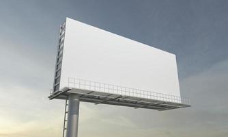 Billboard Sign 3D Rendered Illustration photo