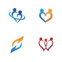 family care logo and symbol template vector