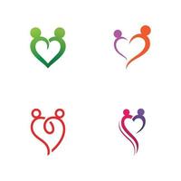 family care logo and symbol template vector