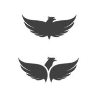 Falcon wing icon Template vector