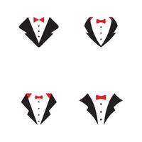 Tuxedo exclusive template vector icon