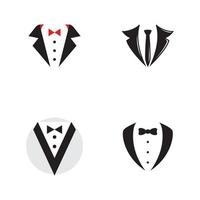 Tuxedo exclusive template vector icon