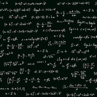 Pattern of handwritten mathematical formulas vector
