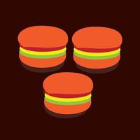 Burger symbol or icon food vector