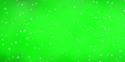 Light Green vector pattern with abstract stars.