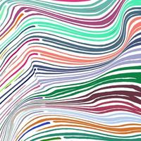 Colorful wavy stripe pattern abstract vector bacground