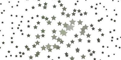 Light Gray vector background with small and big stars.