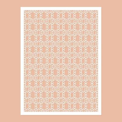 seamless die cut decorative pattern template