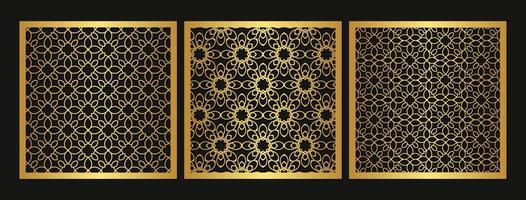 Luxury seamless die cut decorative pattern template