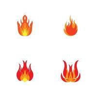 Fire flame icon and symbol vector illustration