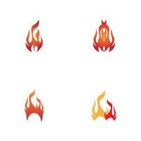 Fire flame icon and symbol vector illustration