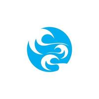 Water wave icon vector illustration