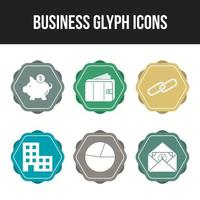 Unique Business vector icon set for commercial use