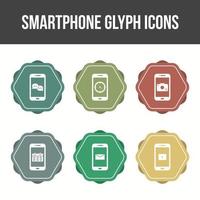 conjunto de iconos de vector de aplicaciones móviles