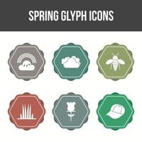 Unique Spring Vector Icon Set