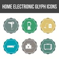 Unique Home electronics Vector Icon Set