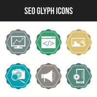 Seo line vector icon for personal and commercial use