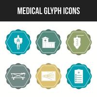 Medical icons pack for personal and commercial use. vector