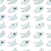 Seamless pattern on a white background. Cartoon elements in hand draw style. Background for packaging, advertising vector