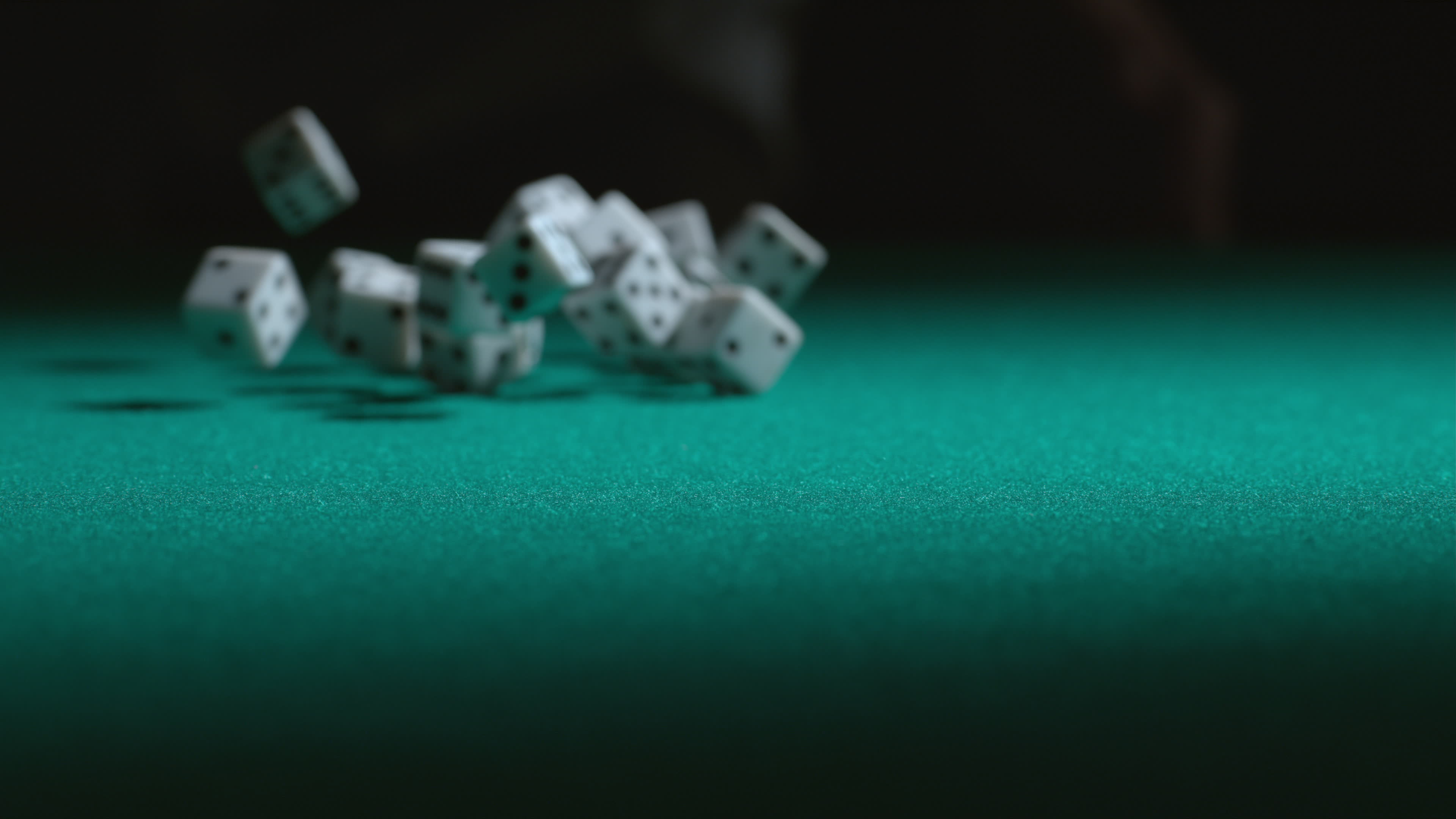 Dice falling in slow motion shot on Phantom Flex 4K at 1000 fps 3509098 Stock Video at Vecteezy