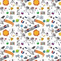 Science text icon with elements vector