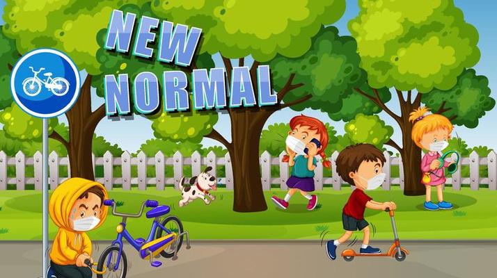New Normal with children at the park