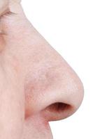 Large human nose photo
