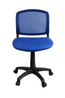 Blue office chair photo