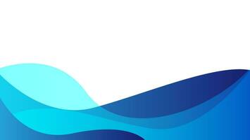 abstract blue wavy business background vector