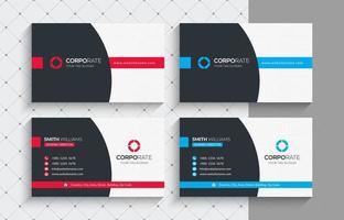 Creative and Modern Business Card Template. Stationery Design, Flat Design, Print Template, Vector illustration