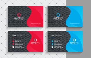 Creative and Modern Business Card Template. Stationery Design, Flat Design, Print Template, Vector illustration