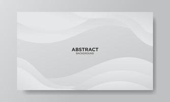 Abstract White Fluid Wave Background vector