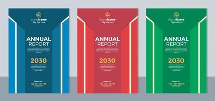 Annual report corporate brochure template layout design. It's also compatible with brochure, booklet, flyer, book cover, magazine cover, report annual, bifold, leaflet. Fully editable vector