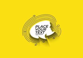 Speech bubble illustration Glossy Vector Design Element.