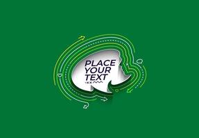 Speech bubble illustration Glossy Vector Design Element.