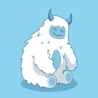 Yeti Himalayan Cartoon Illustrations vector