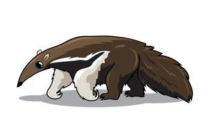 Yurumi Cartoon giant anteater illustrations vector