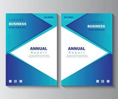 Annual Report Layout Design Template. Corporate Business Flyer Background Design Concept Idea. vector