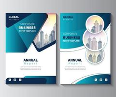 Annual Report Layout Design Template. Corporate Business Flyer Background Design Concept Idea. vector