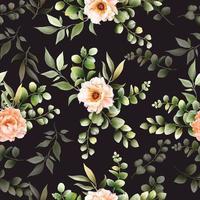 Beautiful floral hand drawn seamless pattern vector