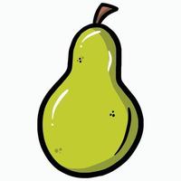 avocado fruit cartoon vector hand drawn illustration