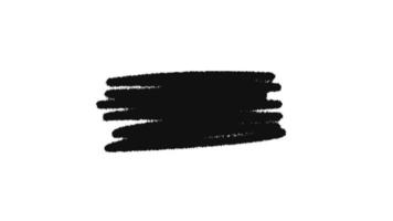 animierter Pinsel schwarzer Farbe Hintergrund