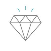 Diamond simple icon. Vector Illustration EPS10