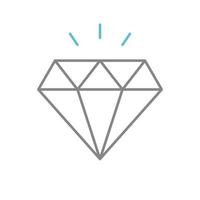 icono de diamante simple. ilustración vectorial eps10 vector