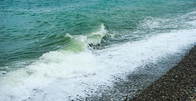 Black sea in Adjara region of Georgia photo