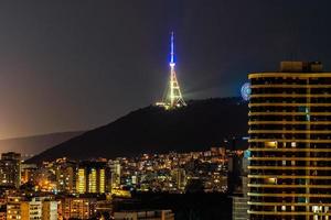 Architecture of Tbilisi's downtown, capital of Georgia photo